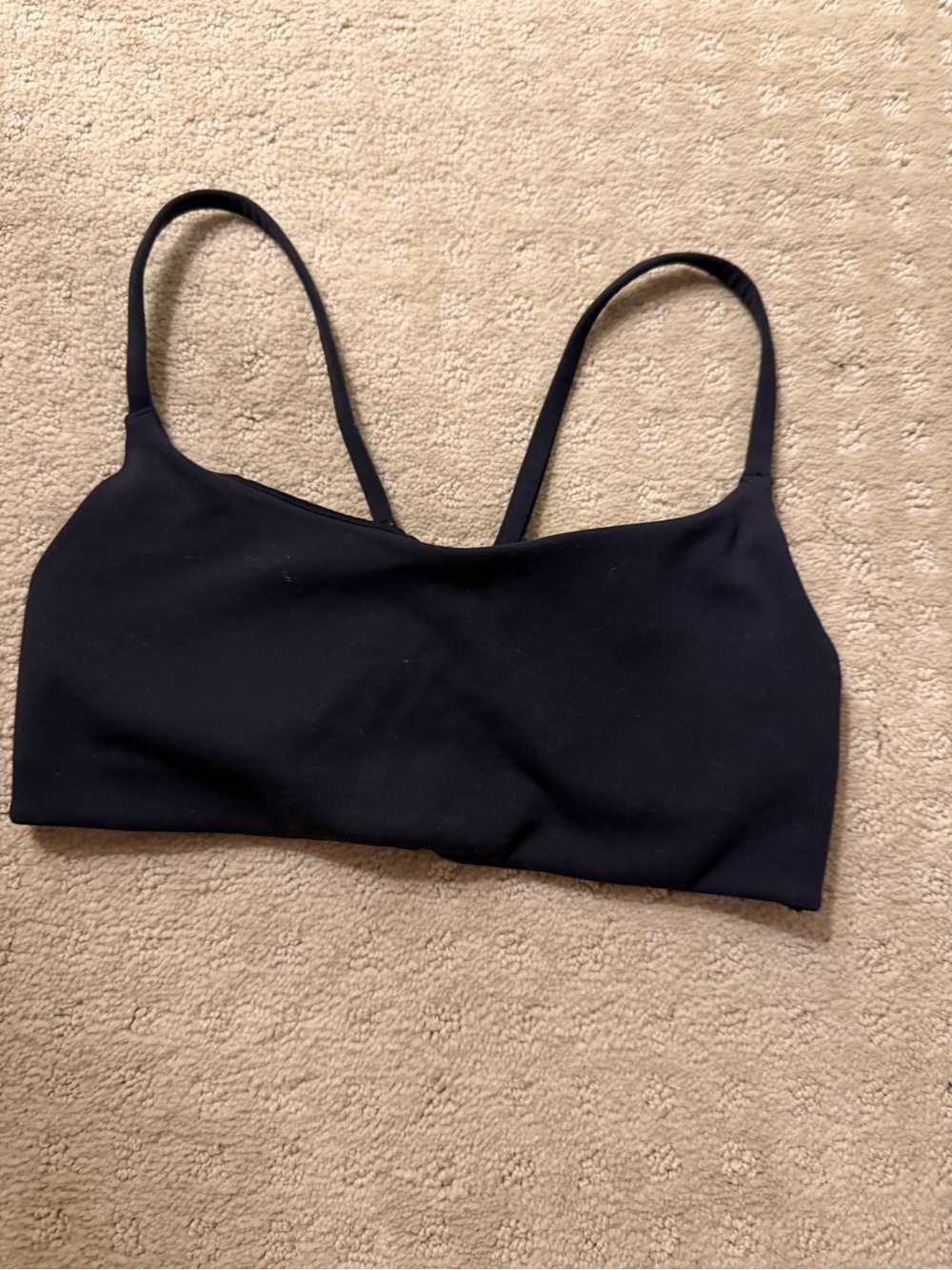 lululemon athletica Black Slim-Strap Bralette